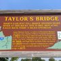 Photo of Taylor's Bridge Historical Marker