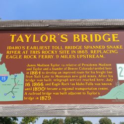 Taylor's Bridge Historical Marker