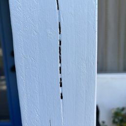 Cracked post Cracked post