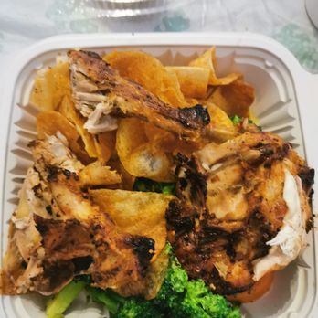 Brasa Rodizio II - Half chicken with two sides, $12 on the menu but recipe shows $13 - Brazilian Near Me - Williston Park, New York Brasa Rodizio II - Half chicken with two sides, $12 on the menu but recipe shows $13 - Brazilian Near Me - Williston Park, New York