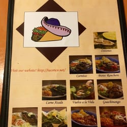 Taco Rico - Menu front.