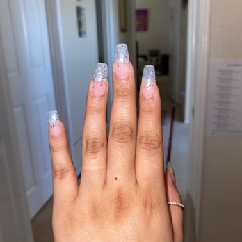 E T Nails - (Left Hand) full ser by Don, wish he could've just left the nail on my index finger a bit more straight. - Nail Salons Near Me - Fontana, California E T Nails - (Left Hand) full ser by Don, wish he could've just left the nail on my index finger a bit more straight. - Nail Salons Near Me - Fontana, California