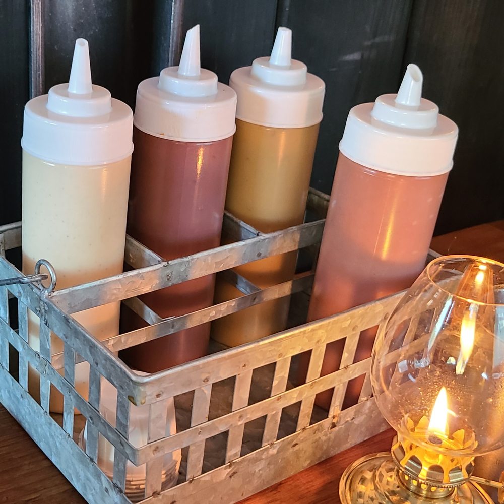 The Gem - Four house-made sauces. All excellent. - American Near Me - Bolton, New York The Gem - Four house-made sauces. All excellent. - American Near Me - Bolton, New York