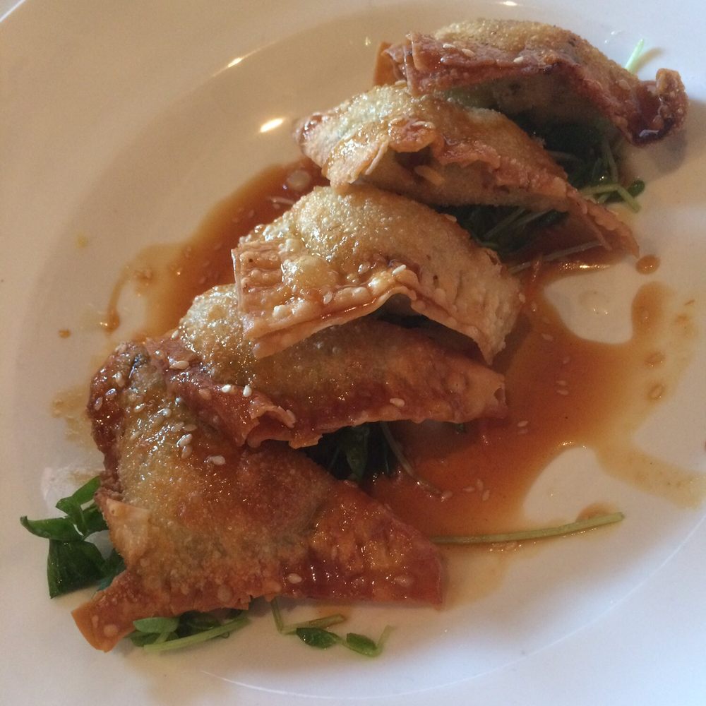 La Jolla Groves - Seafood wontons - actually quite tasty - New American Near Me - Provo, Utah