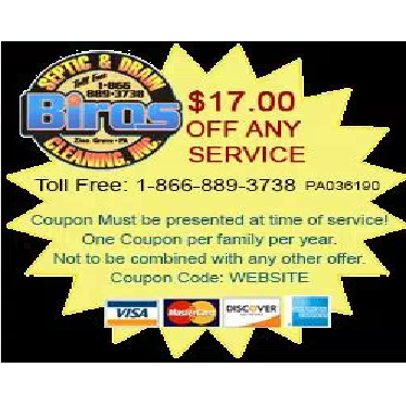 Biros Septic & Drain Cleaning Logo