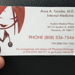 Anne A Tanabe, MD - Business card