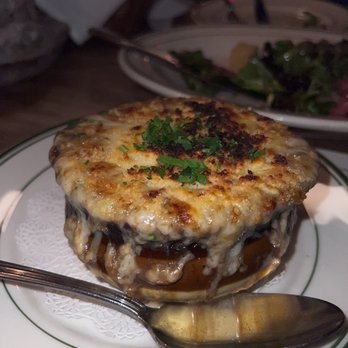 Miramar Bistro - Onion Soup "Gratinee" Dinner - French Near Me - Highwood, Illinois Miramar Bistro - Onion Soup "Gratinee" Dinner - French Near Me - Highwood, Illinois
