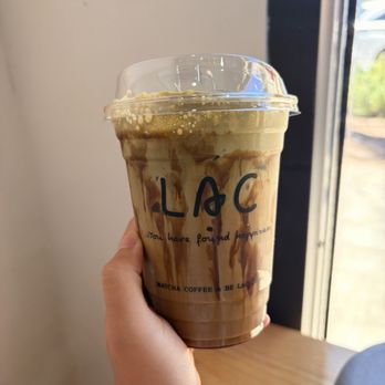 Lạc Coffee - Mocha with Hojicha Cream - Coffee & Tea Near Me - Newark, California Lạc Coffee - Mocha with Hojicha Cream - Coffee & Tea Near Me - Newark, California