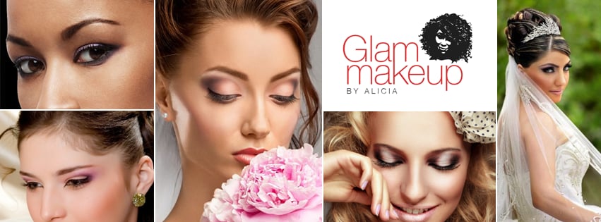 Glam Makeup and Hair By Alicia Logo