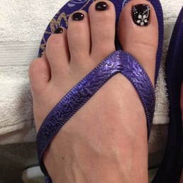 Matches my sandal. :) Matches my sandal. :)