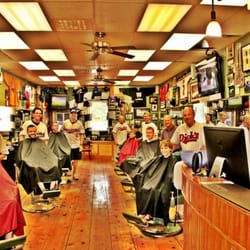 Dick's Sports Barbers - Full master barber staff.