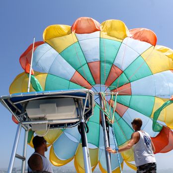 Dana Point Parasail - Safety Check before we go up - Boating Near Me - Dana Point, California Dana Point Parasail - Safety Check before we go up - Boating Near Me - Dana Point, California