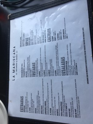Menu photo 8 La Mariscana Laredo, TX