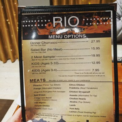 Menu photo 4 Rio Brazilian Grill Lancaster, CA Menu photo 4 Rio Brazilian Grill Lancaster, CA