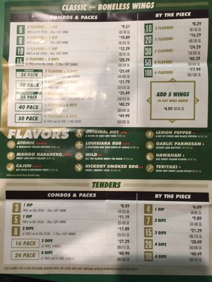 Menu photo 7 Wingstop West Covina, CA