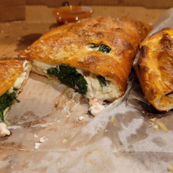 Bala's Pizza - Calzones, after we cut them in half. - Pizza Near Me - St. Johns, Florida