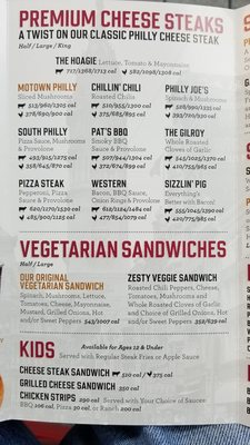 Menu photo 4 Cheese Steak Shop San Jose, CA Menu photo 4 Cheese Steak Shop San Jose, CA