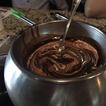 The Melting Pot - Chocolate fondue with marshmallow - Fondue Near Me - Edmonton, Alberta