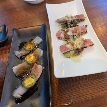 Yoshi Sushi - Yellowtail Jalapeno and Tuna Tataki - Sushi Bars Near Me - Richmond, Virginia Yoshi Sushi - Yellowtail Jalapeno and Tuna Tataki - Sushi Bars Near Me - Richmond, Virginia