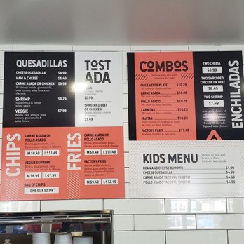 Burrito Factory - Menu - Mexican Near Me - El Centro, California