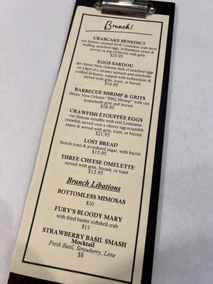 Menu photo 4 Fury's Restaurant Metairie, LA Menu photo 4 Fury's Restaurant Metairie, LA