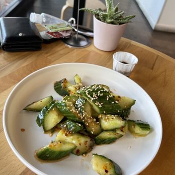 Steamies Dumplings - Smashed cucumber salad - Do-It-Yourself Food Near Me - Austin, Texas Steamies Dumplings - Smashed cucumber salad - Do-It-Yourself Food Near Me - Austin, Texas