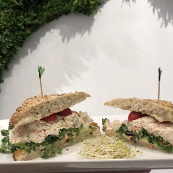 Carrot Express - Ciabatta tuna salad . It looks small but it's huge - Salad Near Me - Coral Gables, Florida Carrot Express - Ciabatta tuna salad . It looks small but it's huge - Salad Near Me - Coral Gables, Florida