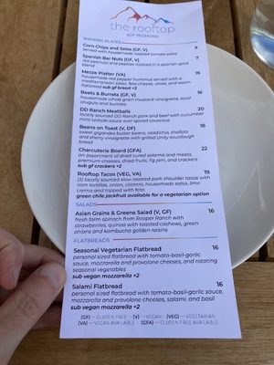 Menu photo 1 The Rooftop at SCP Redmond Redmond, OR Menu photo 1 The Rooftop at SCP Redmond Redmond, OR