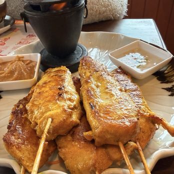 Old Siam - chicken Satay - Thai Near Me - Jacksonville, North Carolina Old Siam - chicken Satay - Thai Near Me - Jacksonville, North Carolina