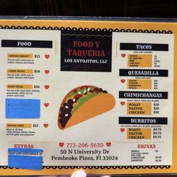 English menu