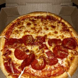 Main Street Pizza Seafood Restaurant - Small half cheese half pepperoni