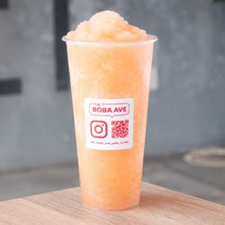 Sweet, juicy peach blended into a smooth, icy slush for a refreshing and fruity treat.