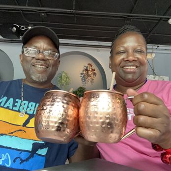 Tapea - Sipping on Tequila Mule - Wine Bars Near Me - San Juan, Puerto Rico