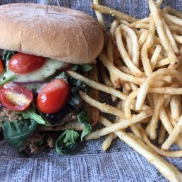 Black & Bleu Turkey Burger