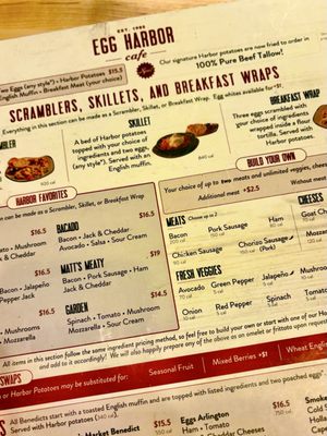 Menu photo 1 Egg Harbor Café Lake Geneva, WI Menu photo 1 Egg Harbor Café Lake Geneva, WI