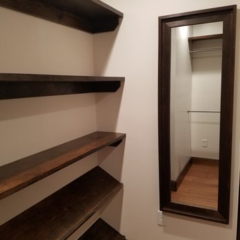 Albright Property Services - Custom walk in closet with shoe shelves - Handyman Near Me Albright Property Services - Custom walk in closet with shoe shelves - Handyman Near Me