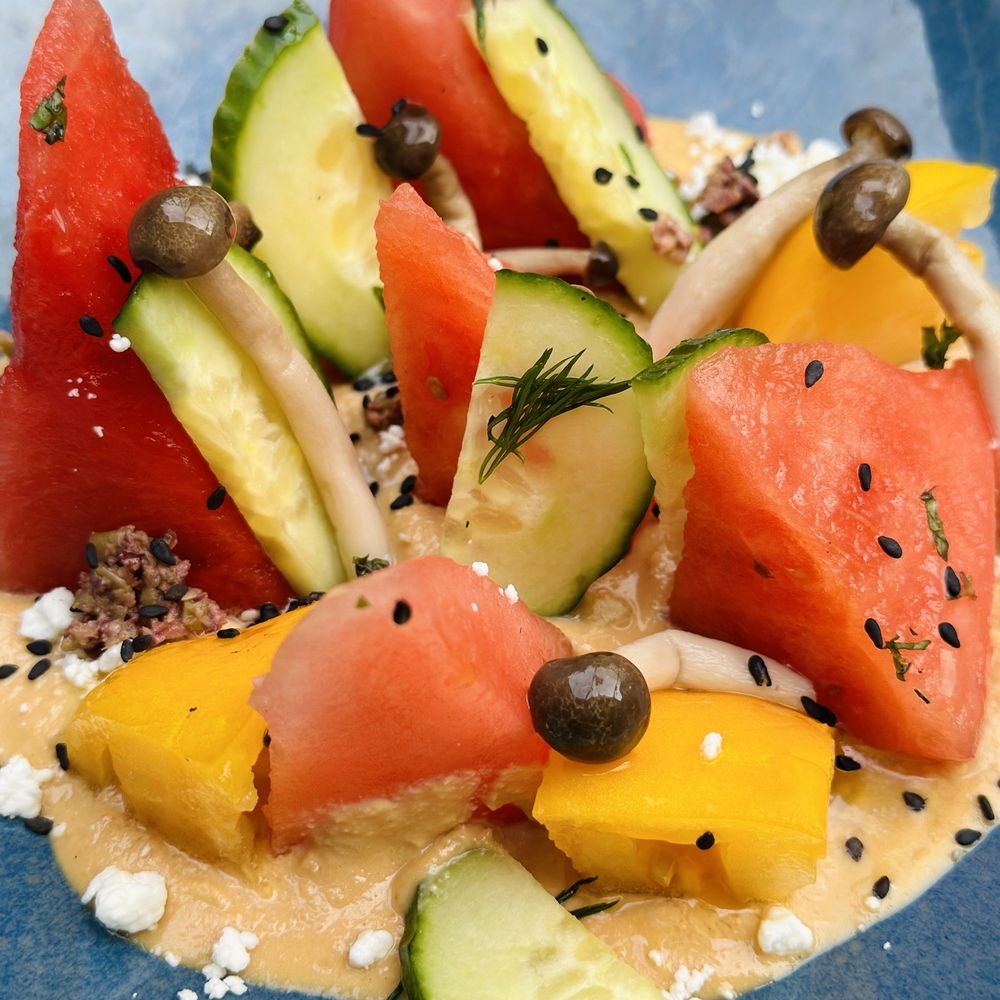 Le Chick - Watermelon salad - Cocktail Bars Near Me - Miami, Florida Le Chick - Watermelon salad - Cocktail Bars Near Me - Miami, Florida