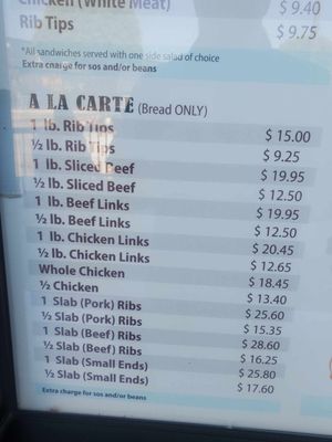 Menu photo 6 Woody's Bar-B-Que Los Angeles, CA