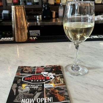 Bronx House Pizza - At the bar, waiting with my glass of Pinot. - Pizza Near Me - Ponte Vedra Beach, Florida Bronx House Pizza - At the bar, waiting with my glass of Pinot. - Pizza Near Me - Ponte Vedra Beach, Florida