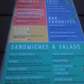 The River's Edge Bar and Grill - One of two pages of the menu - Bars Near Me - Gibsonton, Florida The River's Edge Bar and Grill - One of two pages of the menu - Bars Near Me - Gibsonton, Florida