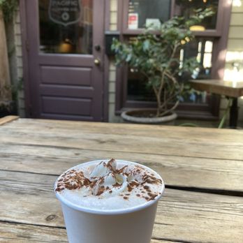 Union Pacific Coffee Company - 8oz hot chocolate...in the patio - Coffee & Tea Near Me - Victoria, British Columbia Union Pacific Coffee Company - 8oz hot chocolate...in the patio - Coffee & Tea Near Me - Victoria, British Columbia