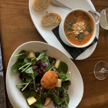 Reid's Apothecary - Side salad with a cup of tomato soup - New American Near Me - Brunswick, Georgia Reid's Apothecary - Side salad with a cup of tomato soup - New American Near Me - Brunswick, Georgia