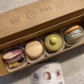 The Social Blend - Blueberry cheesecake, injeolmi, matcha misu, black sesame yuzu - Coffee & Tea Near Me - Toronto, Ontario