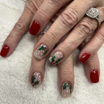 AT Nails and Spa - Holiday Nail Art by Jessica of AT Nails and Spa - Nail Salons Near Me AT Nails and Spa - Holiday Nail Art by Jessica of AT Nails and Spa - Nail Salons Near Me