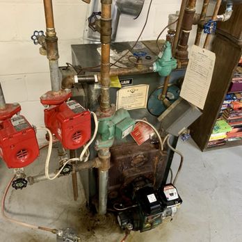 Petro Home Services - 40yr old furnace with 5gal water tank. - Heating & Air Conditioning/HVAC Near Me - Yaphank, New York Petro Home Services - 40yr old furnace with 5gal water tank. - Heating & Air Conditioning/HVAC Near Me - Yaphank, New York