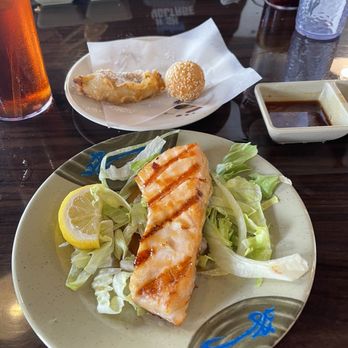 Fuji Sushi Buffet - Grilled Salmon for appetizer. - Sushi Bars Near Me - Vacaville, California