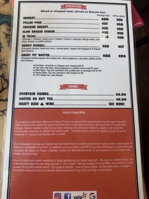 Menu photo 2 Hog Wild Bar-B-Que Placerville, CA Menu photo 2 Hog Wild Bar-B-Que Placerville, CA