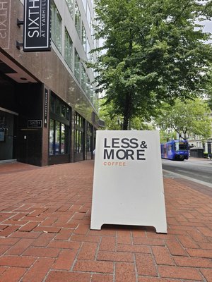 Less and More Coffee ii by null