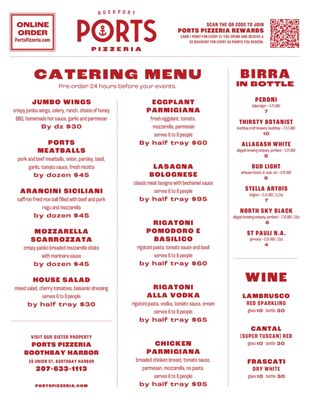 Menu photo 2 Ports Pizzeria Rockport, ME