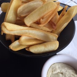 Le Bla Bla - Frites shaped like celery ... perfect for dips!!  Capers in mayo.